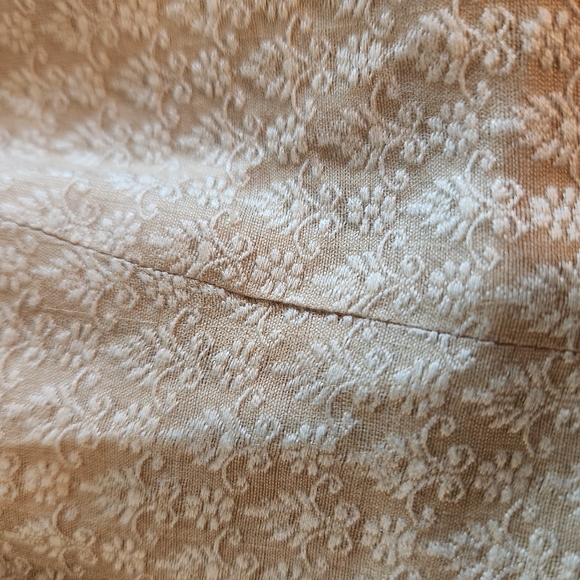 RENA ROWAN SILK BLEND LINED BUTTON DOWN SLEEVELESS VEST TAN GOLD SIZE 8 GUC - Picture 11 of 11